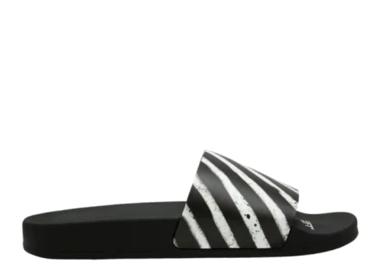 Off-White Spray Sandal Black White
