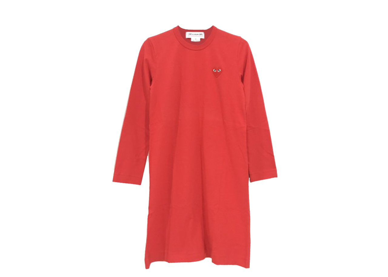 Comme Des Garcons PLAY Limited Womens Red One Piece Tee