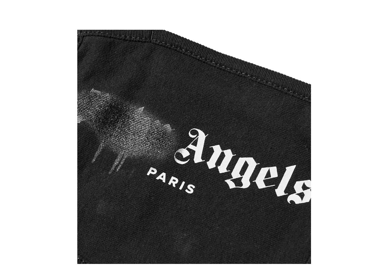 Palm Angels Paris Sprayed Logo Mask Black Black - photo 2