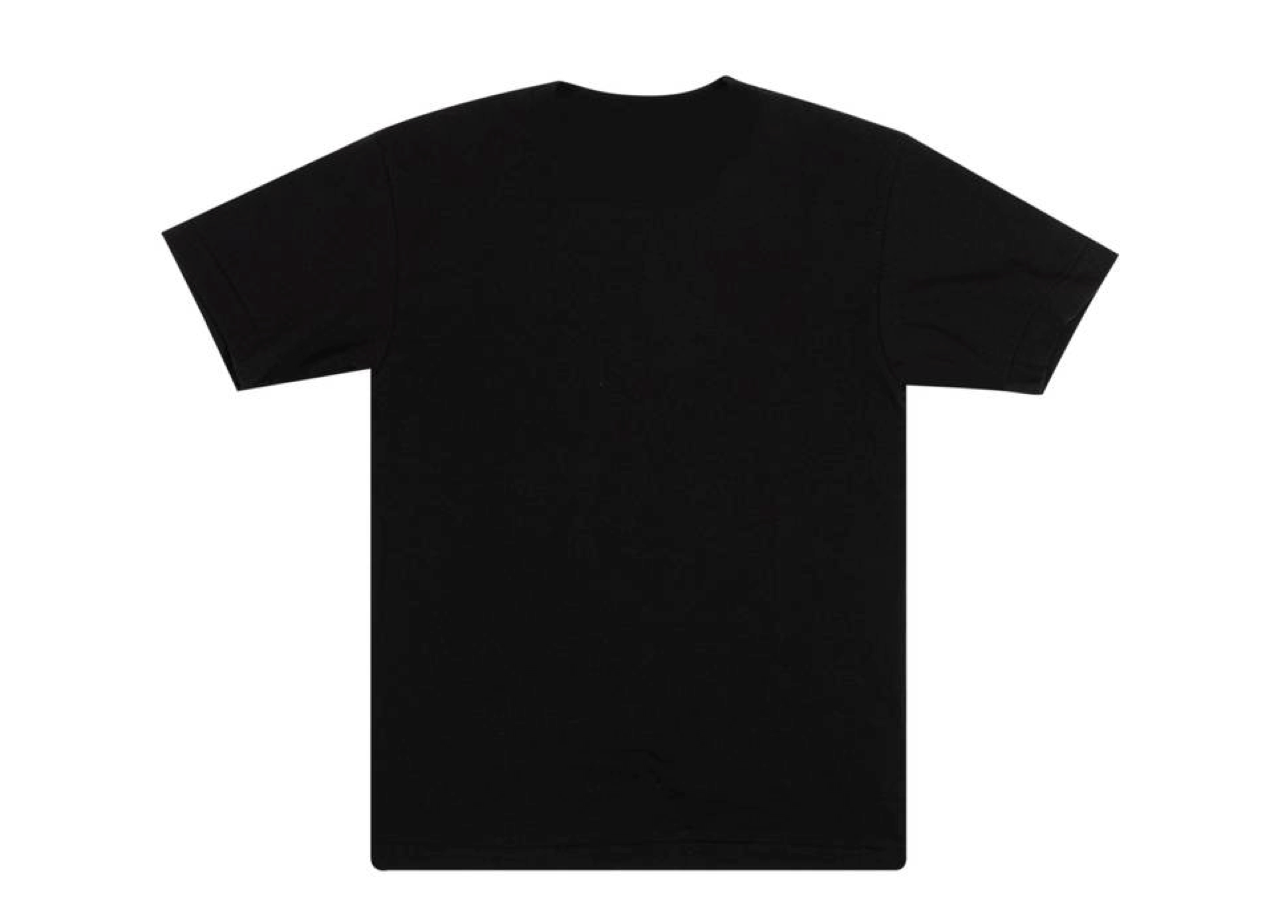 Comme des Garçons PLAY Double Red Heart S/S T-Shirt Black - photo 2