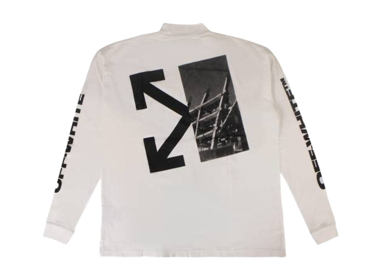 Off White Splitted Arrow Over Mock Tee - photo 2