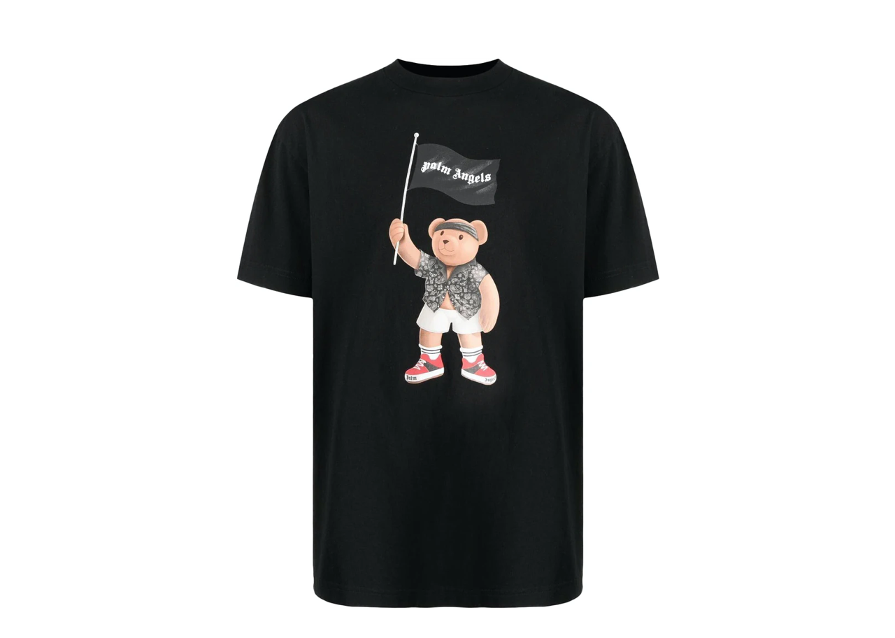 Palm Angels Pirate Teddy Bear T Shirt Black
