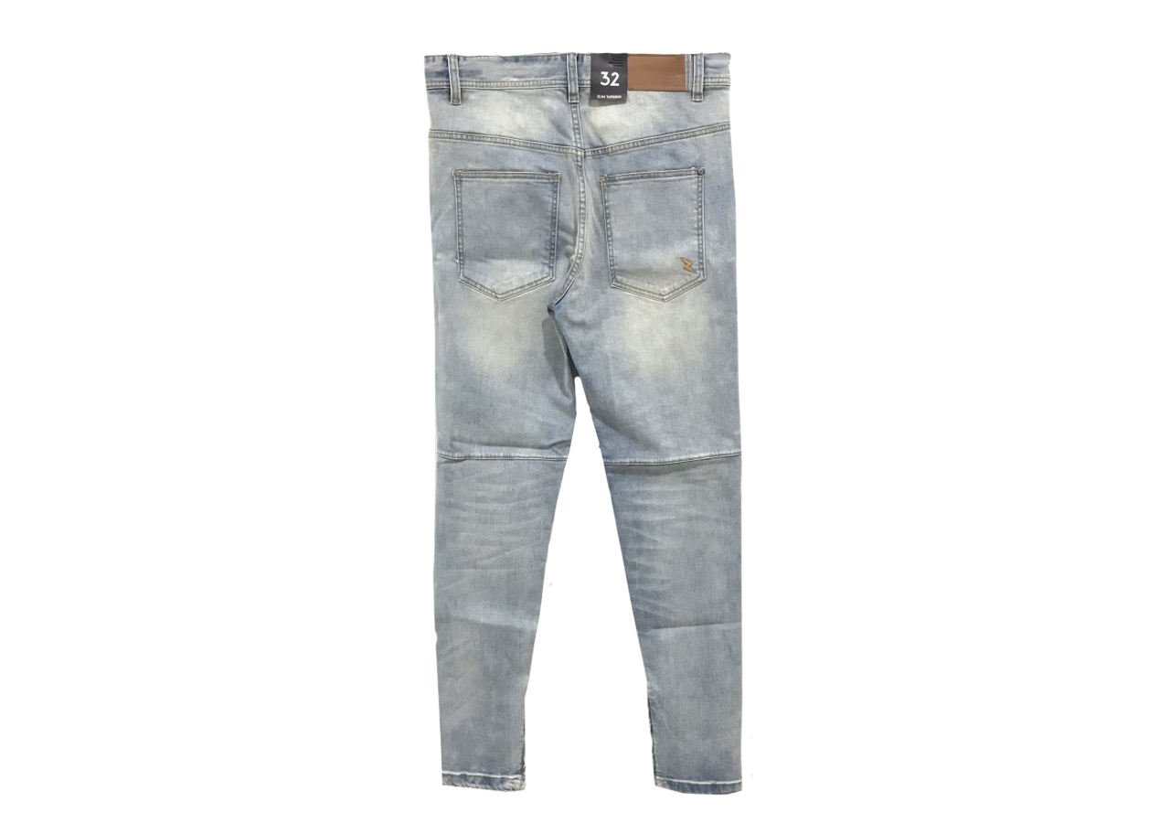 Hyperdenim Light Blue GNU Zipper Jeans - photo 2
