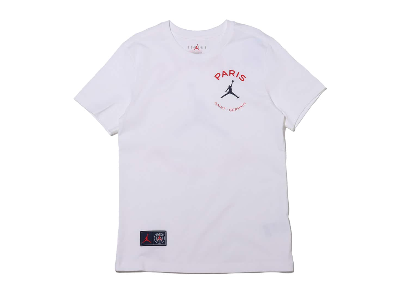 PSG x Jordan Jumpman Logo Tee White