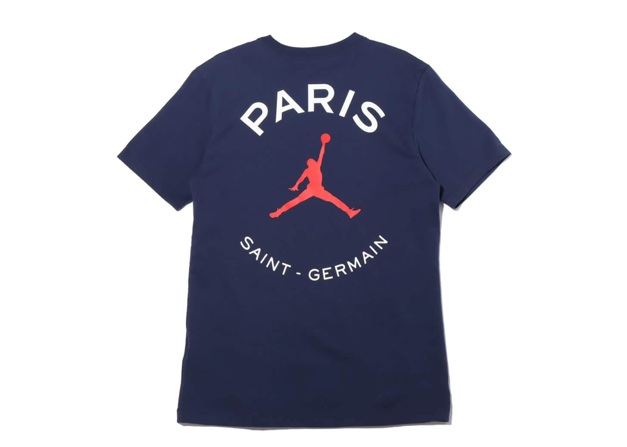 PSG x Jordan Jumpman Logo Tee Midnight Navy - photo 2