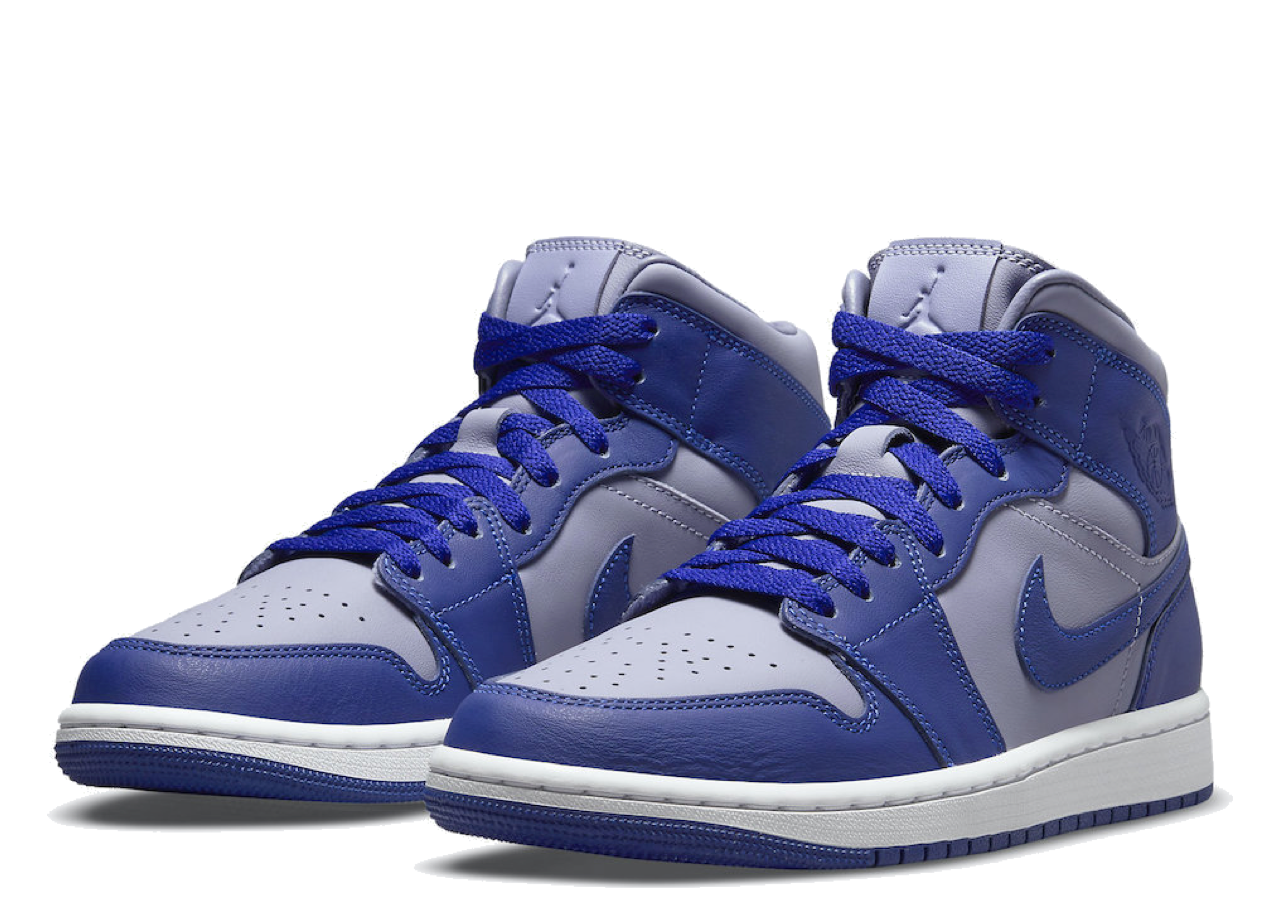 Air Jordan 1 Mid SE Iron Purple Deep Royal (Women's) - photo 2