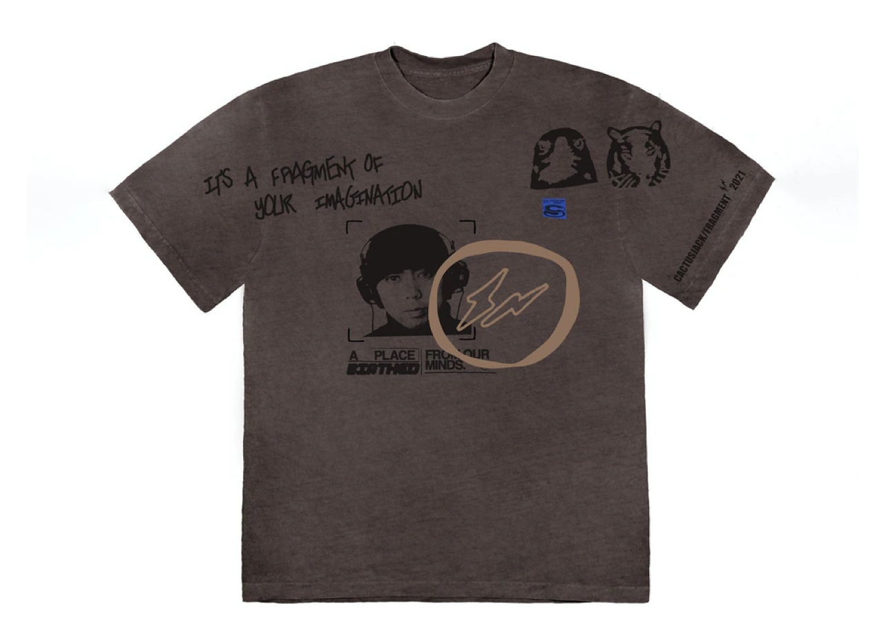 Travis Scott Cactus Jack For Fragment Hiroshi Tee Brown Pepper