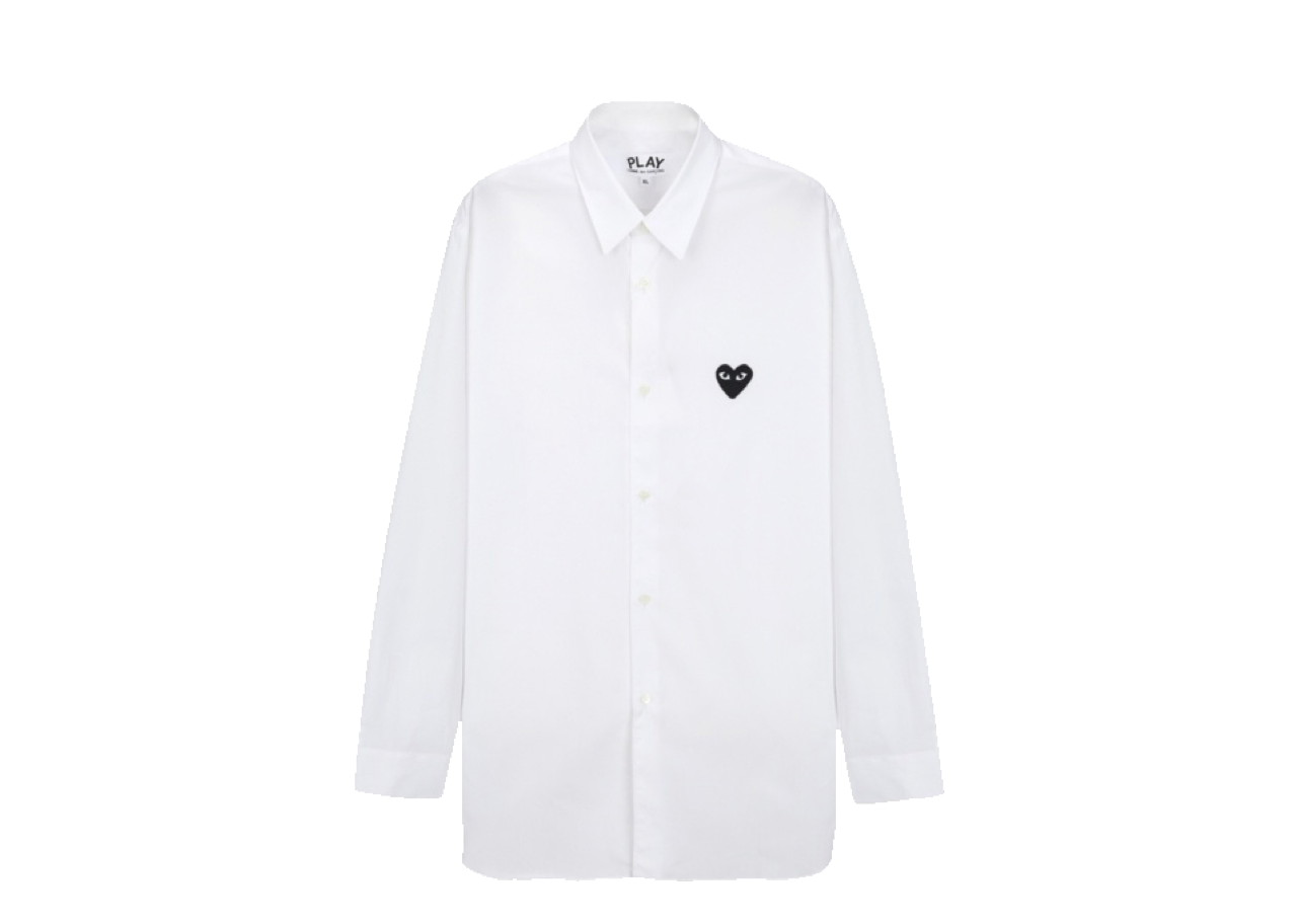 Comme Des Garcons PLAY Shirt White Black
