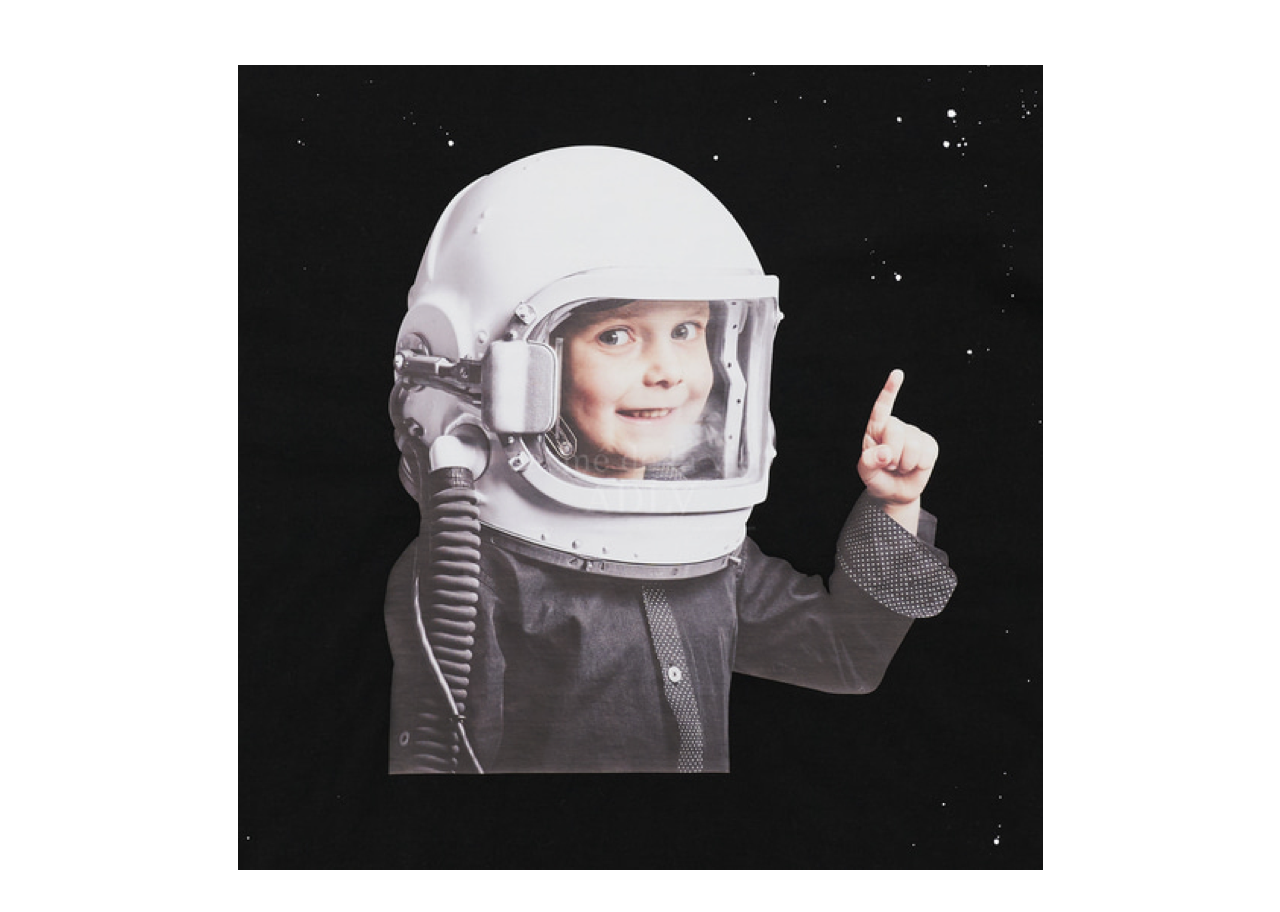 Acme De La Vie Baby Face T-shirt Black Space Travel - photo 3