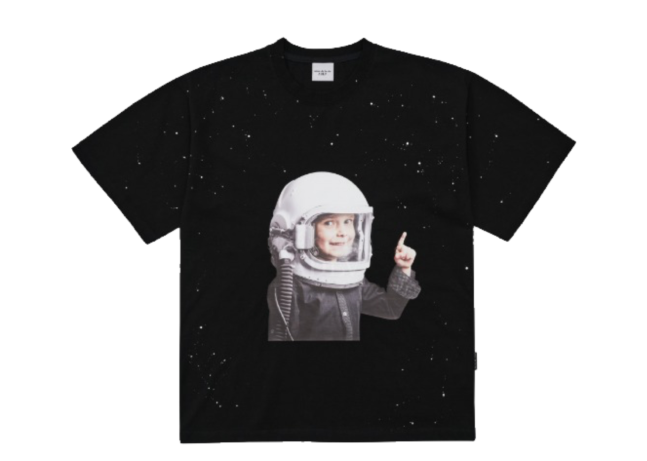 Acme De La Vie Baby Face T-shirt Black Space Travel