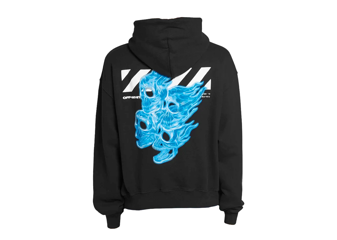 Off-White Skulls Oversized Hoodie Black Multi - photo 2