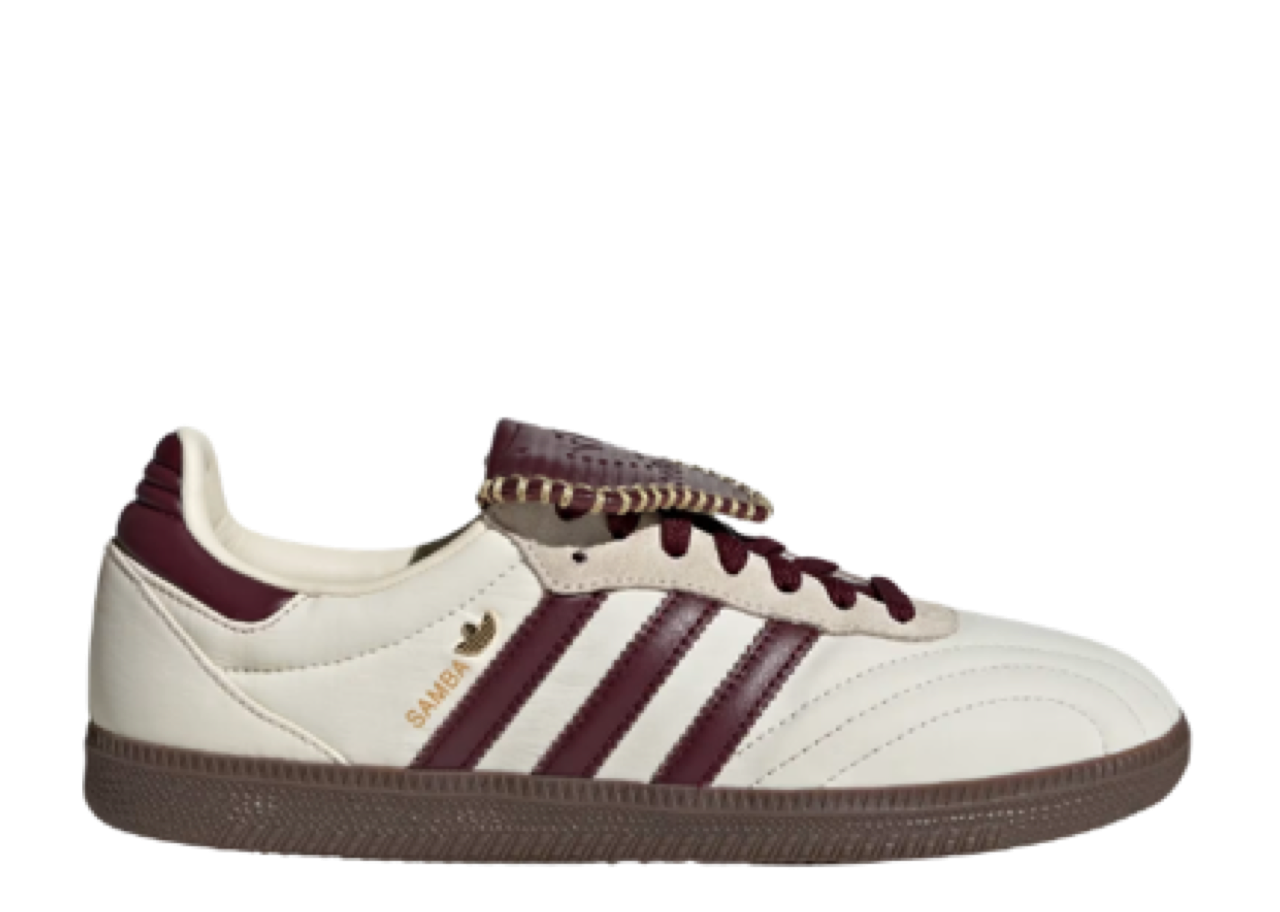 Adidas Samba LT Cream White Maroon Gold Metallic (Women's)