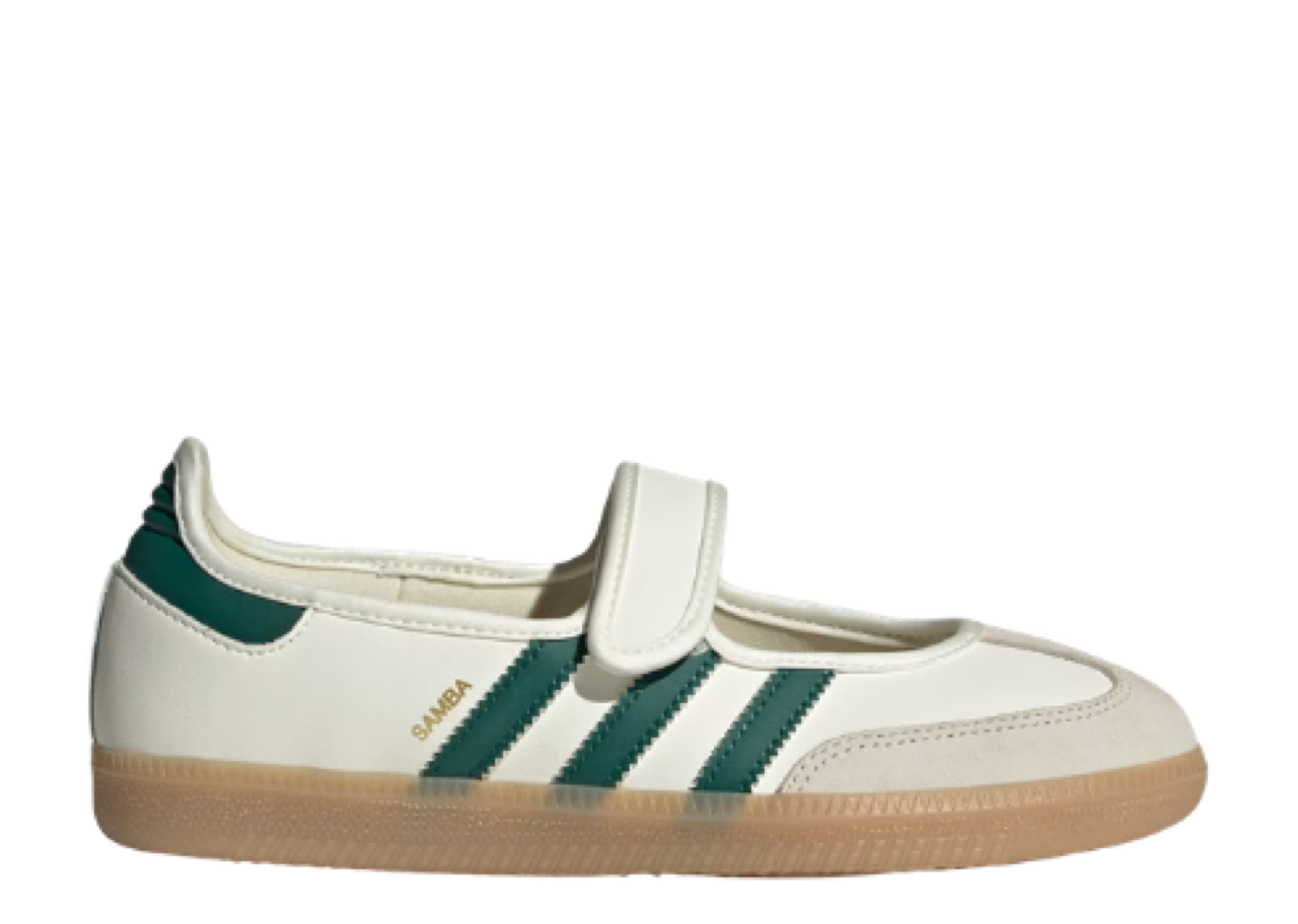 Adidas Samba Jane White Collegiate Green Gold (Women's)