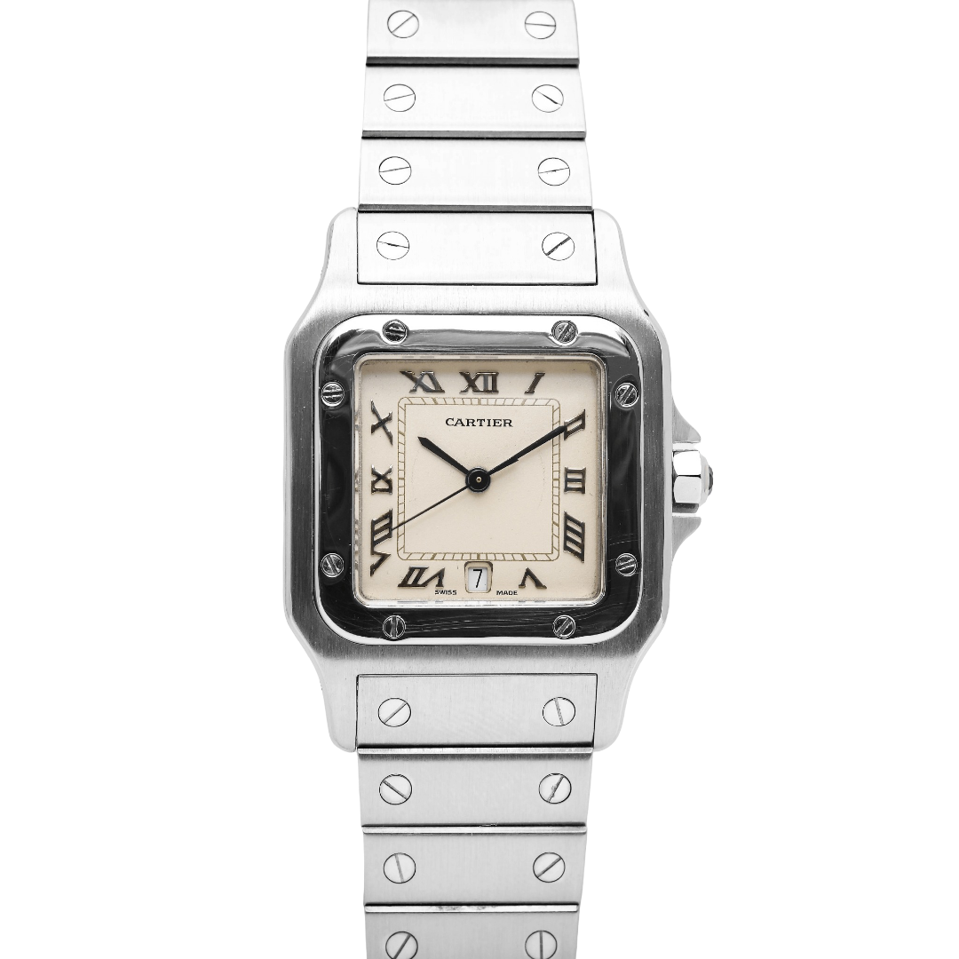 Cartier Santos Galbee Large Quartz Arise Dial Ref: W20025D