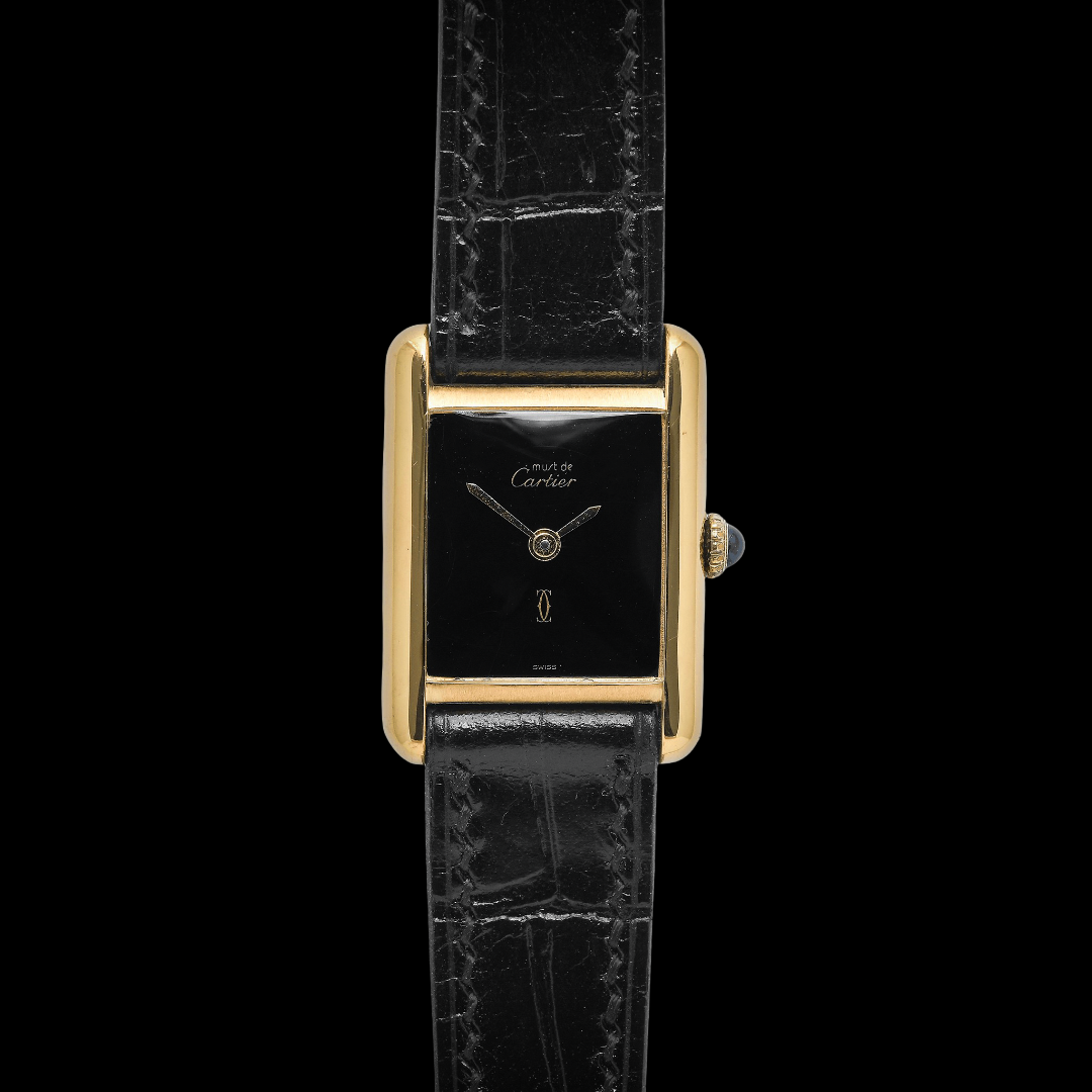 Cartier Tank Must Vermeil Black Dial Manual Winding - photo 2