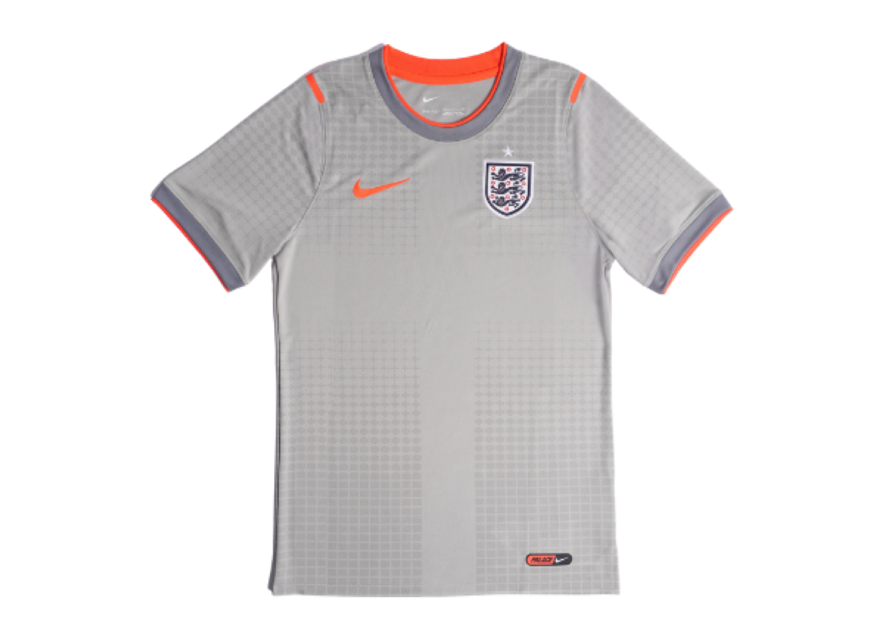 Nike England x Palace CryoShot Academy Pro T-Shirt Pewter Grey Bright Crimson