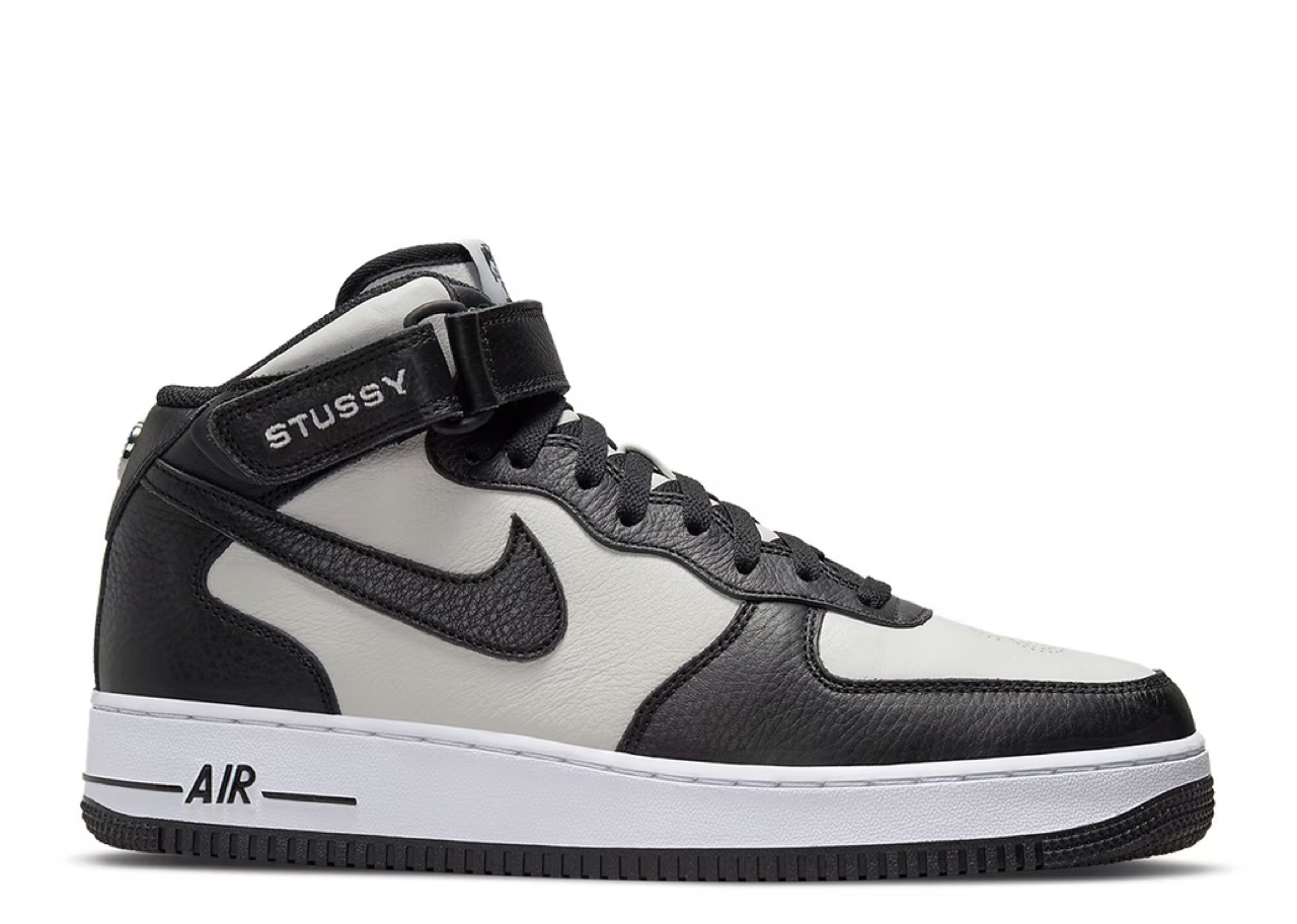 Nike Air Force 1 Mid Stussy Grey Black