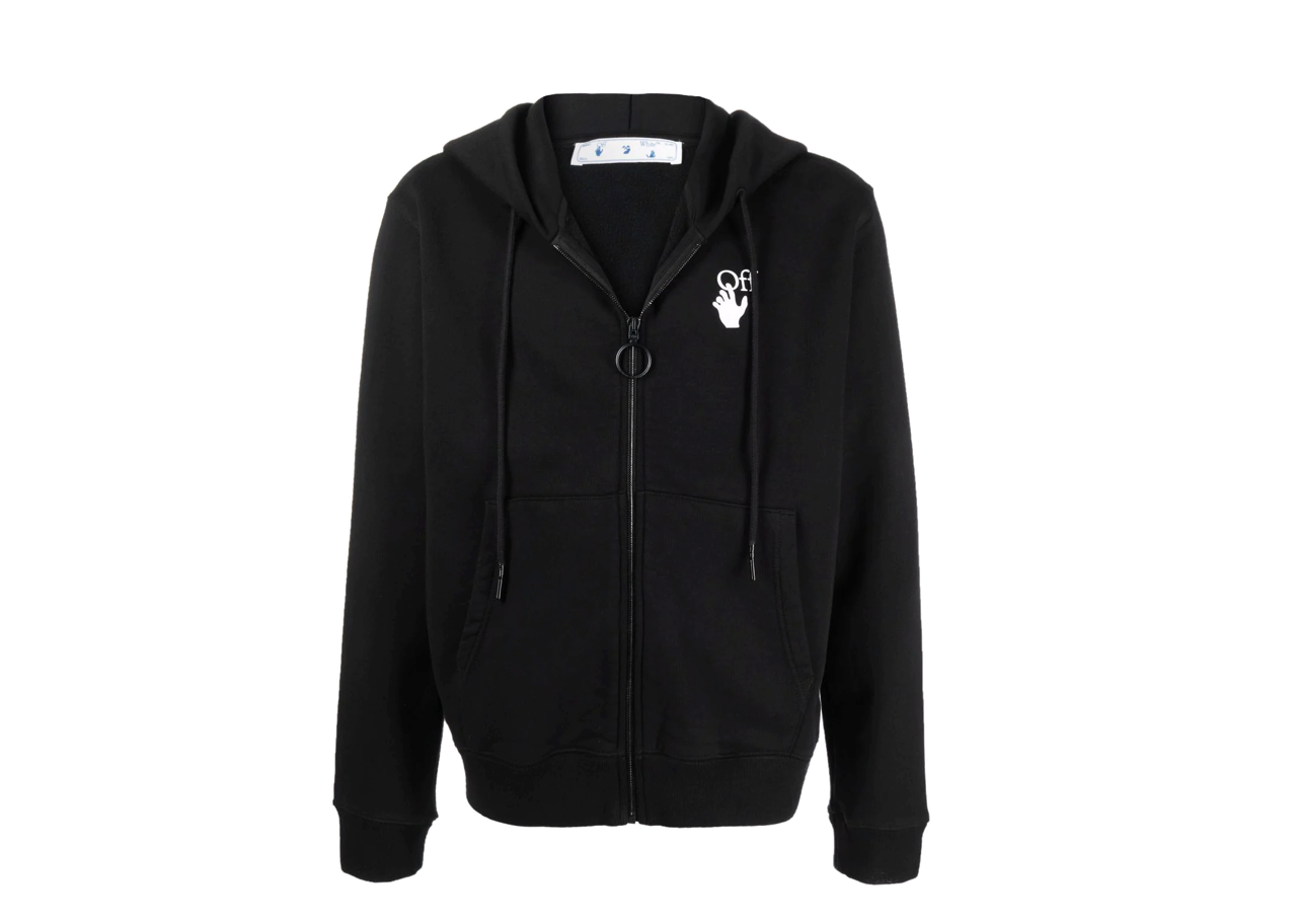OFF-WHITE Degrade Arrow Slim Zip Hoodie Black Multi - photo 2