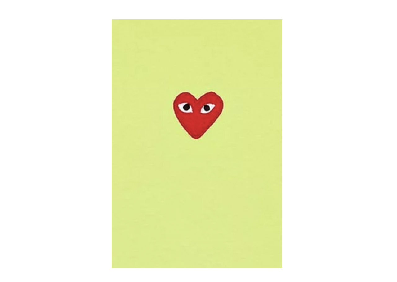 Comme des Garcons PLAY Pastelle Red Emblem T-shirt Green - photo 3