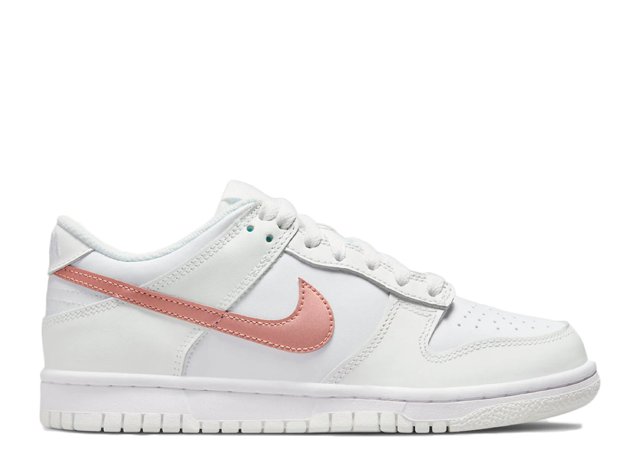 Nike Dunk Low White Pink (Grade School)