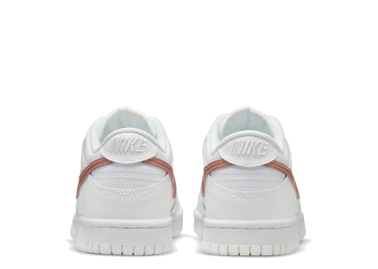 Nike Dunk Low White Pink (Grade School) - photo 3
