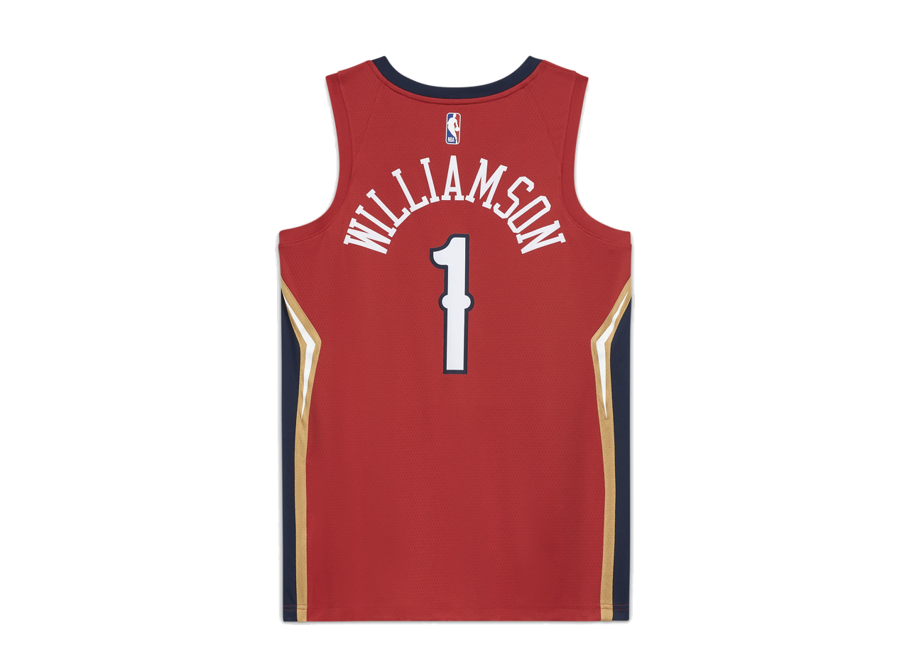 Zion Williamson Pelicans Jordan NBA Swingman Jersey Red - photo 2
