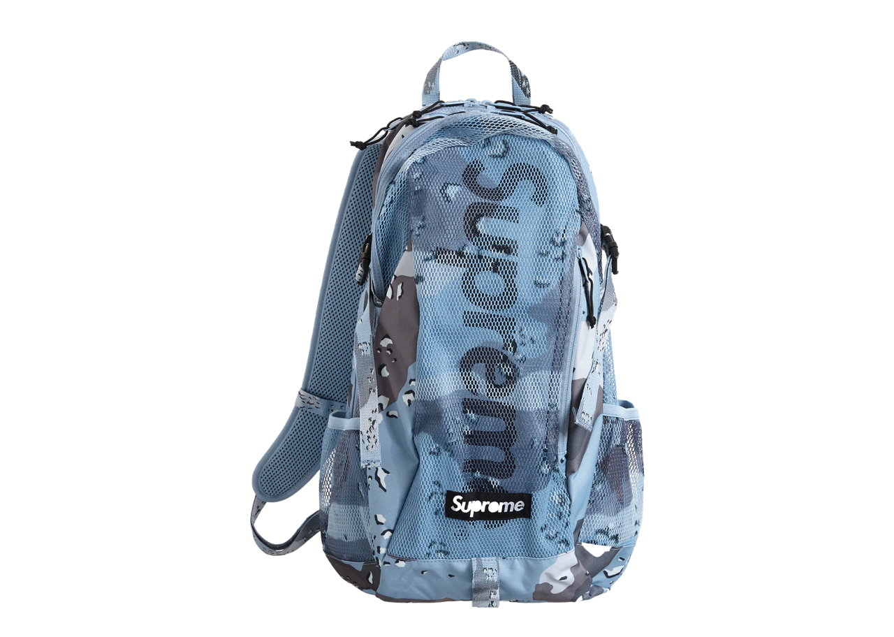 Supreme Backpack (SS20) Blue Chocolate Chip Camo | Kick Avenue