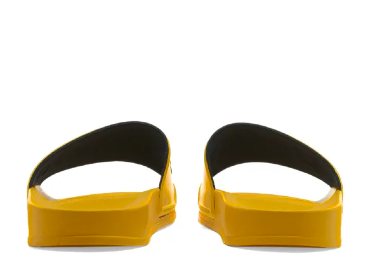 Palm Angels Pool Slides Yellow Black - photo 3