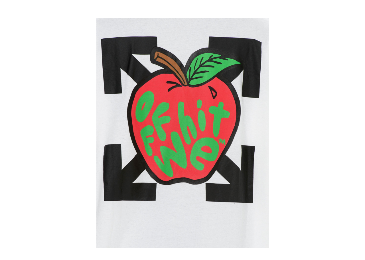 Off-White Apple Arrow Print T-shirt White - photo 2