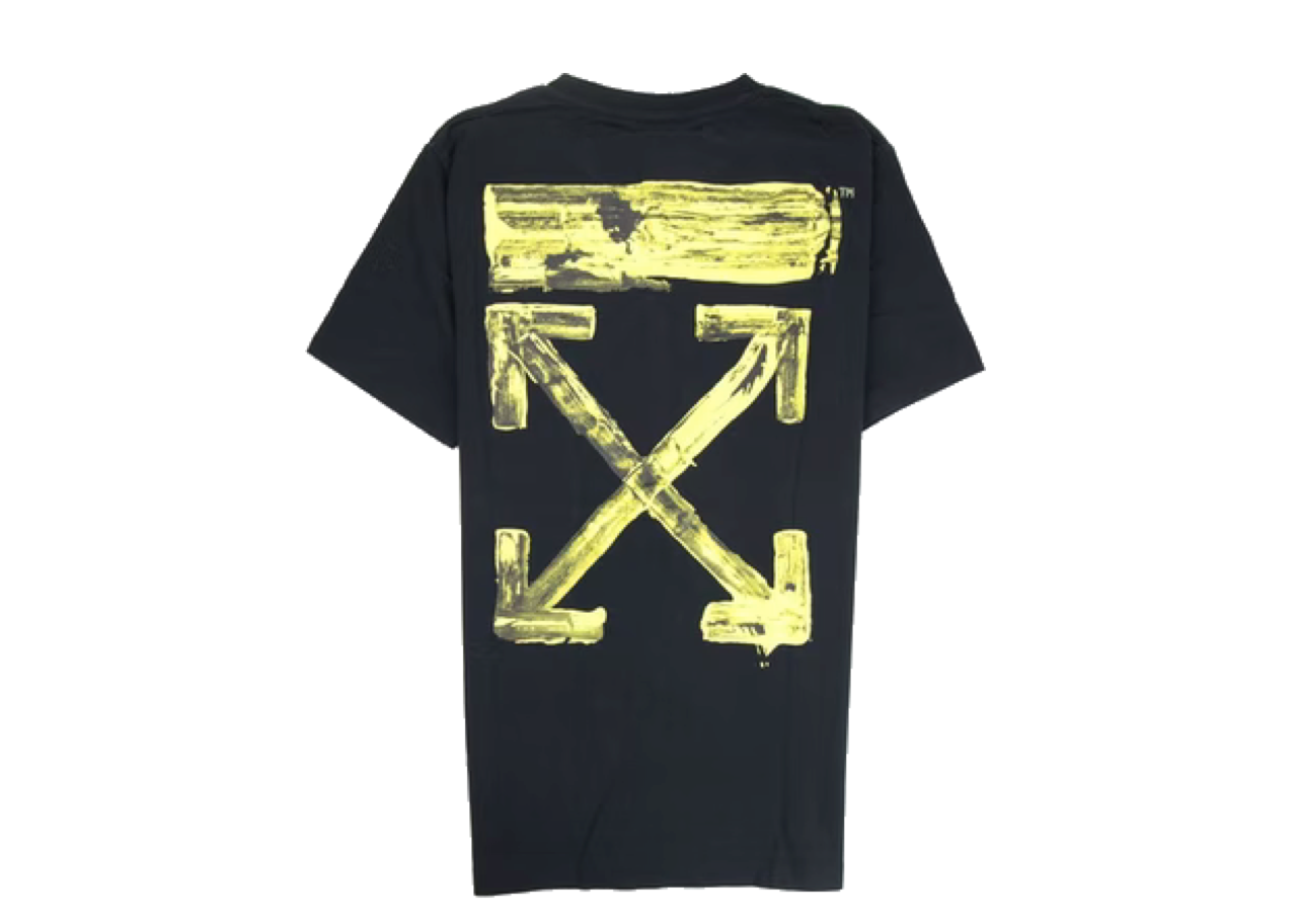 Off-White Acrylic Arrows SS T-shirt Black Yellow - photo 2
