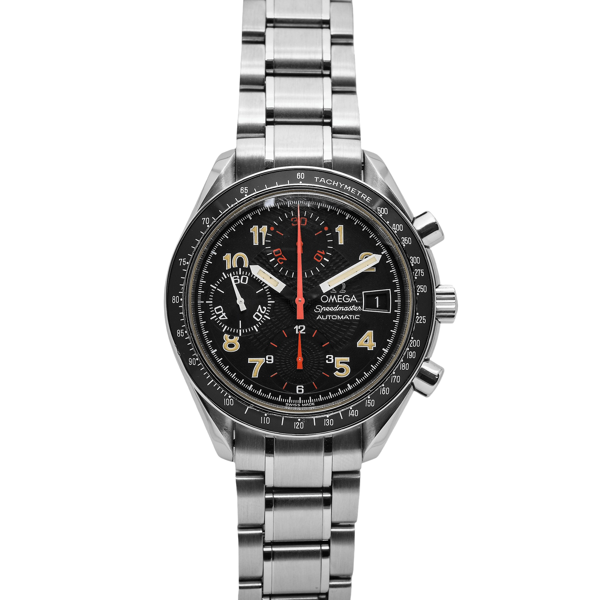 Omega Speedmaster Reduced JDM "Cosmos" Black Dial Ref : 3513.53.00