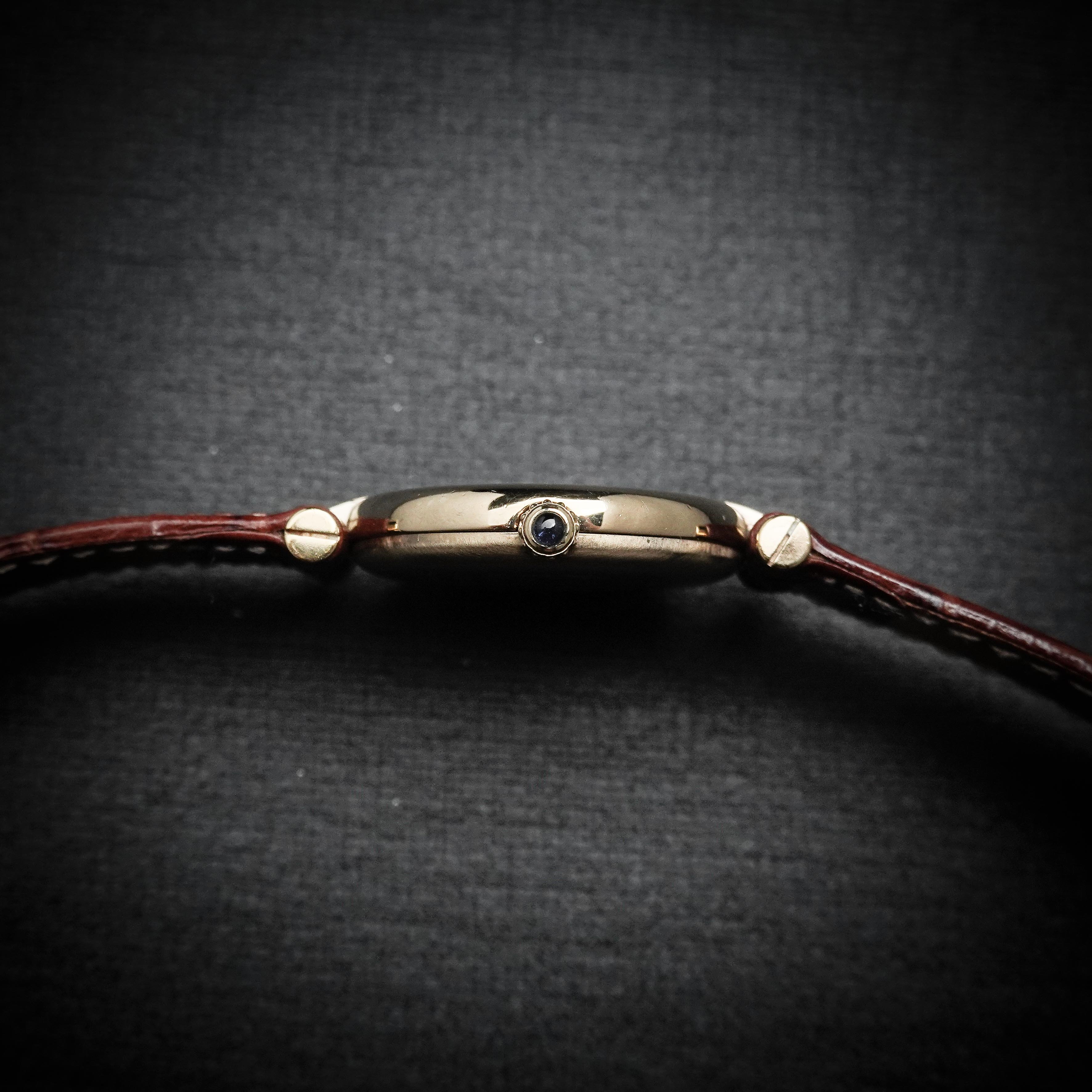 Cartier Vendome Vermeil Burgundy Dial 24mm - photo 3