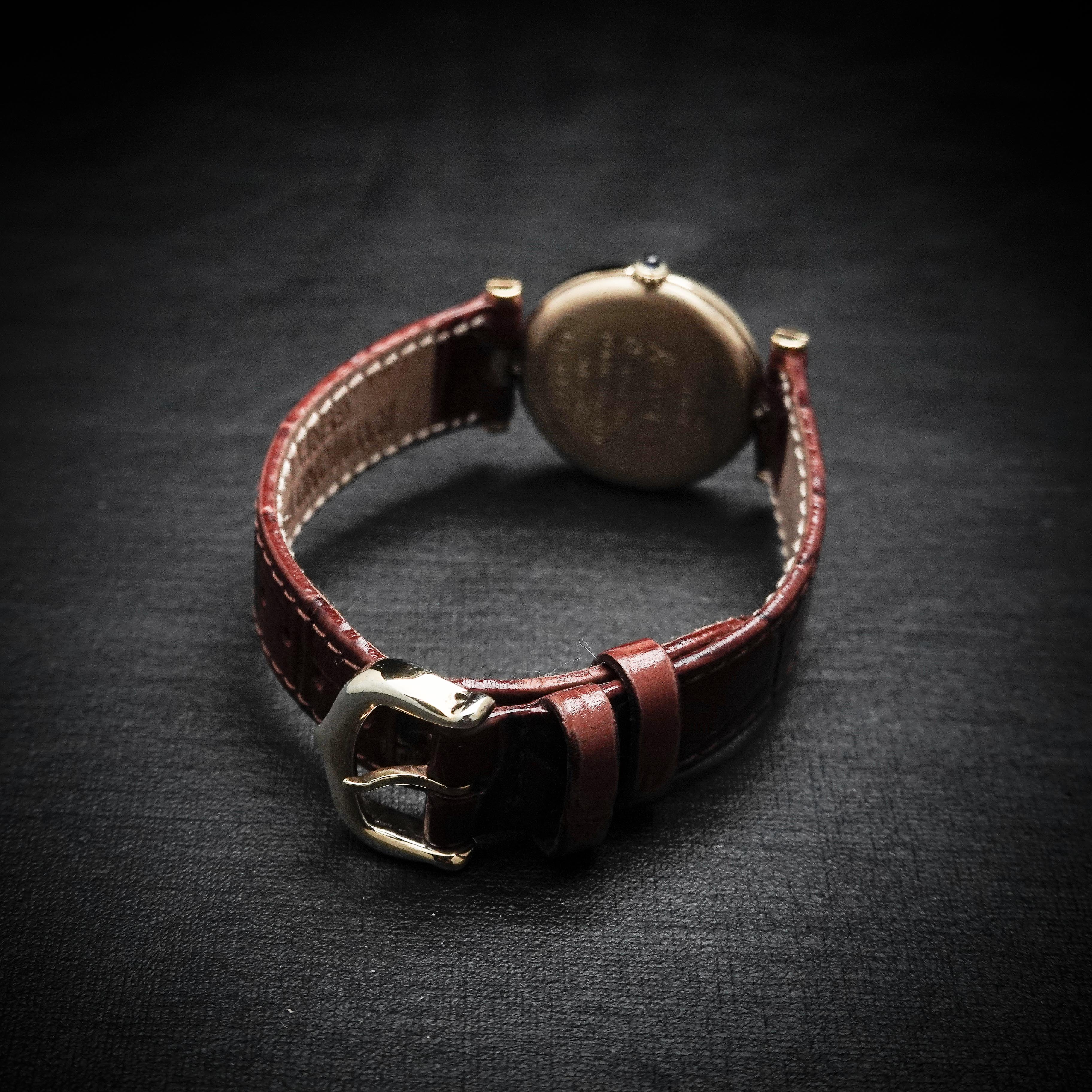 Cartier Vendome Vermeil Burgundy Dial 24mm - photo 5