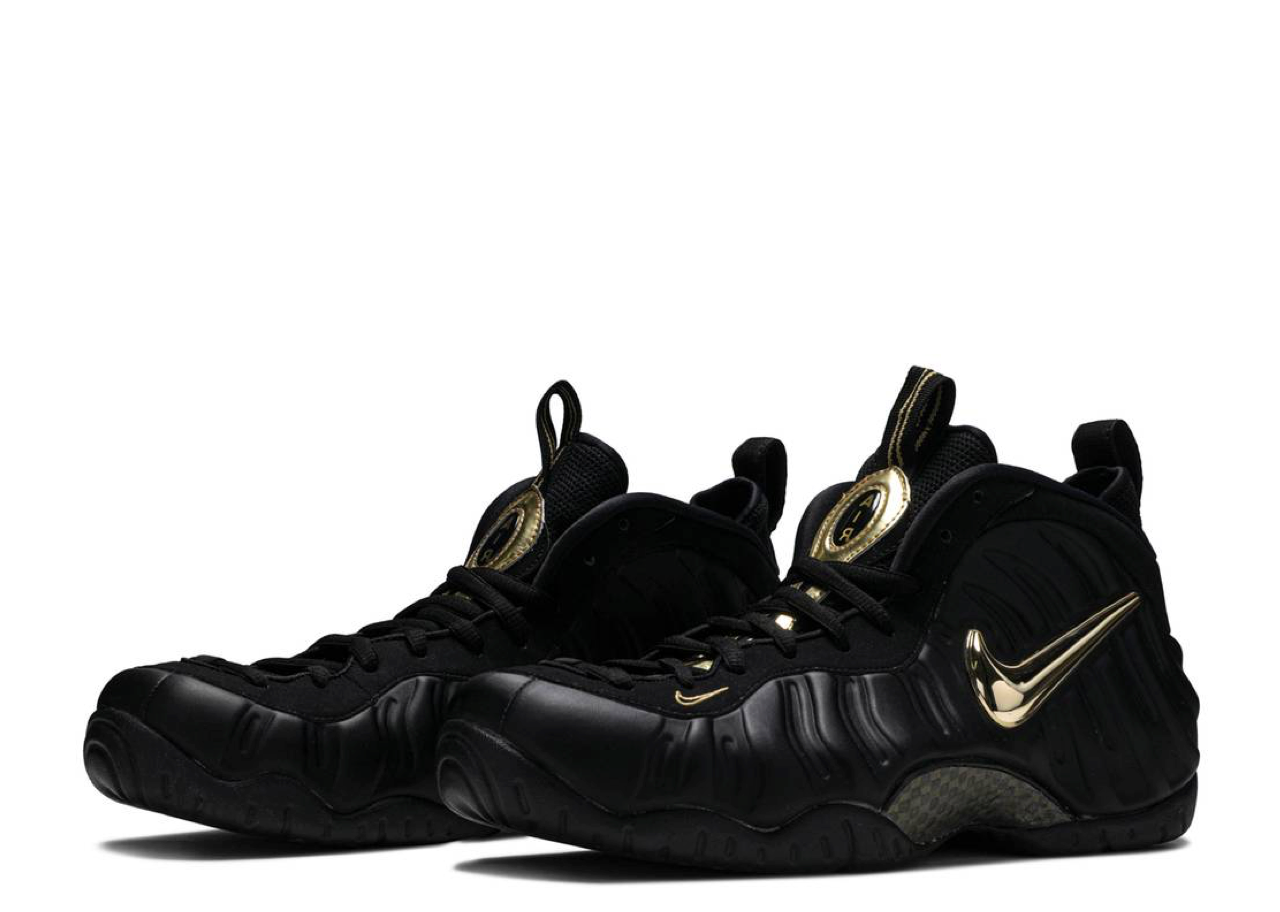 Nike Air Foamposite Pro Black Metallic Gold - photo 2