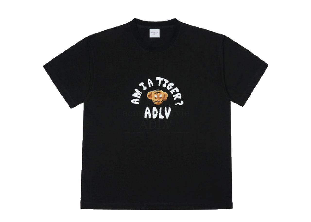 Acme De La Vie Tiger Teddy Bear Doll SS T-Shirt Black