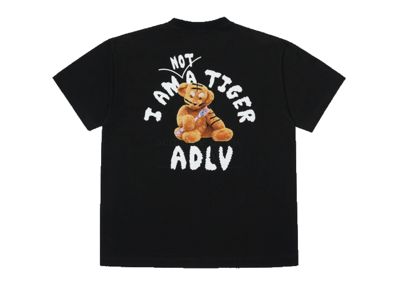 Acme De La Vie Tiger Teddy Bear Doll SS T-Shirt Black - photo 2