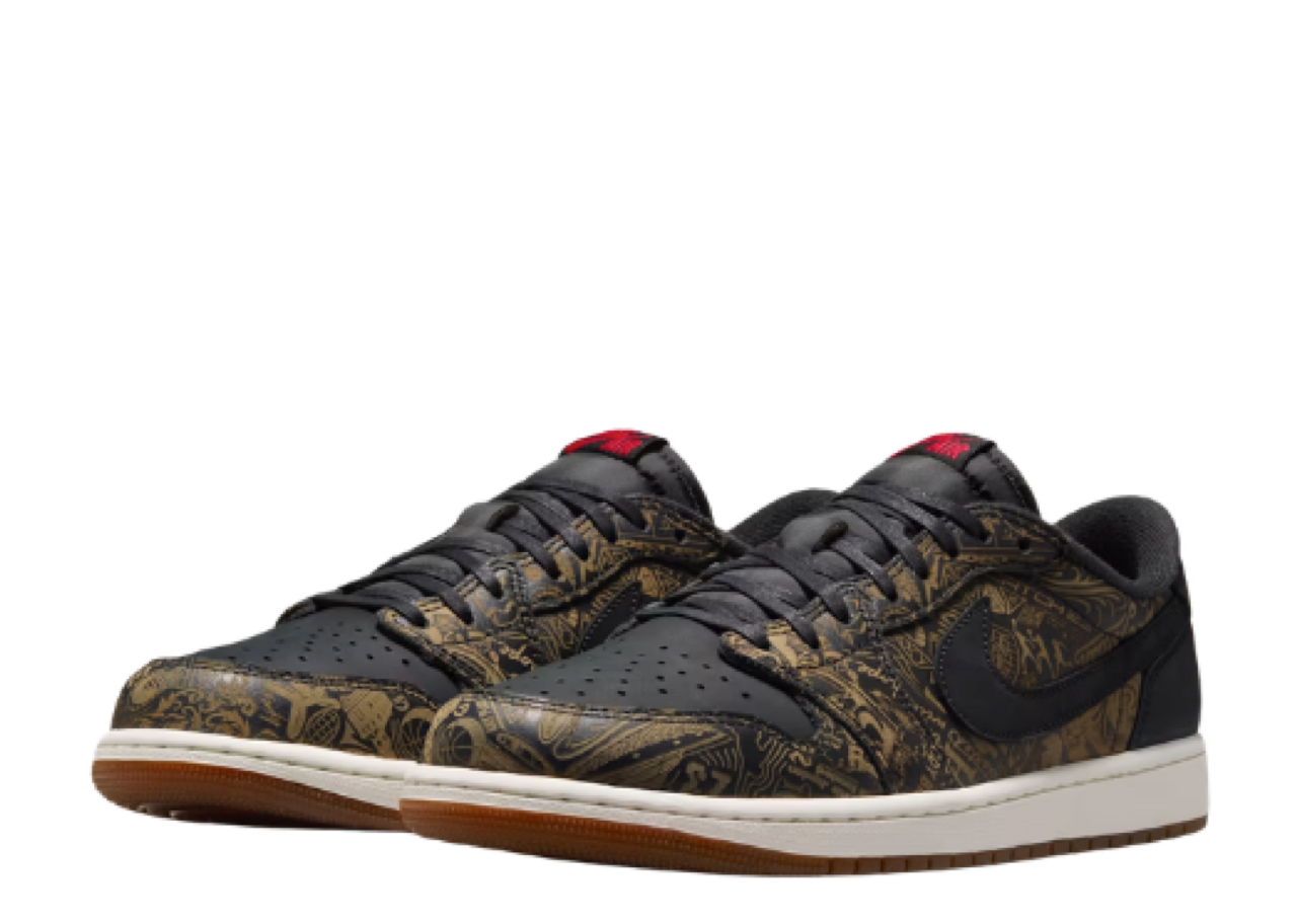 Air Jordan 1 Retro Low OG Laser Black University Red - photo 2