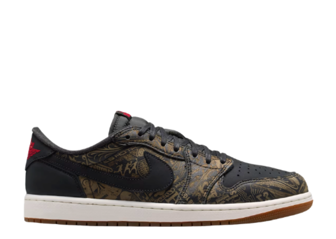 Air Jordan 1 Retro Low OG Laser Black University Red