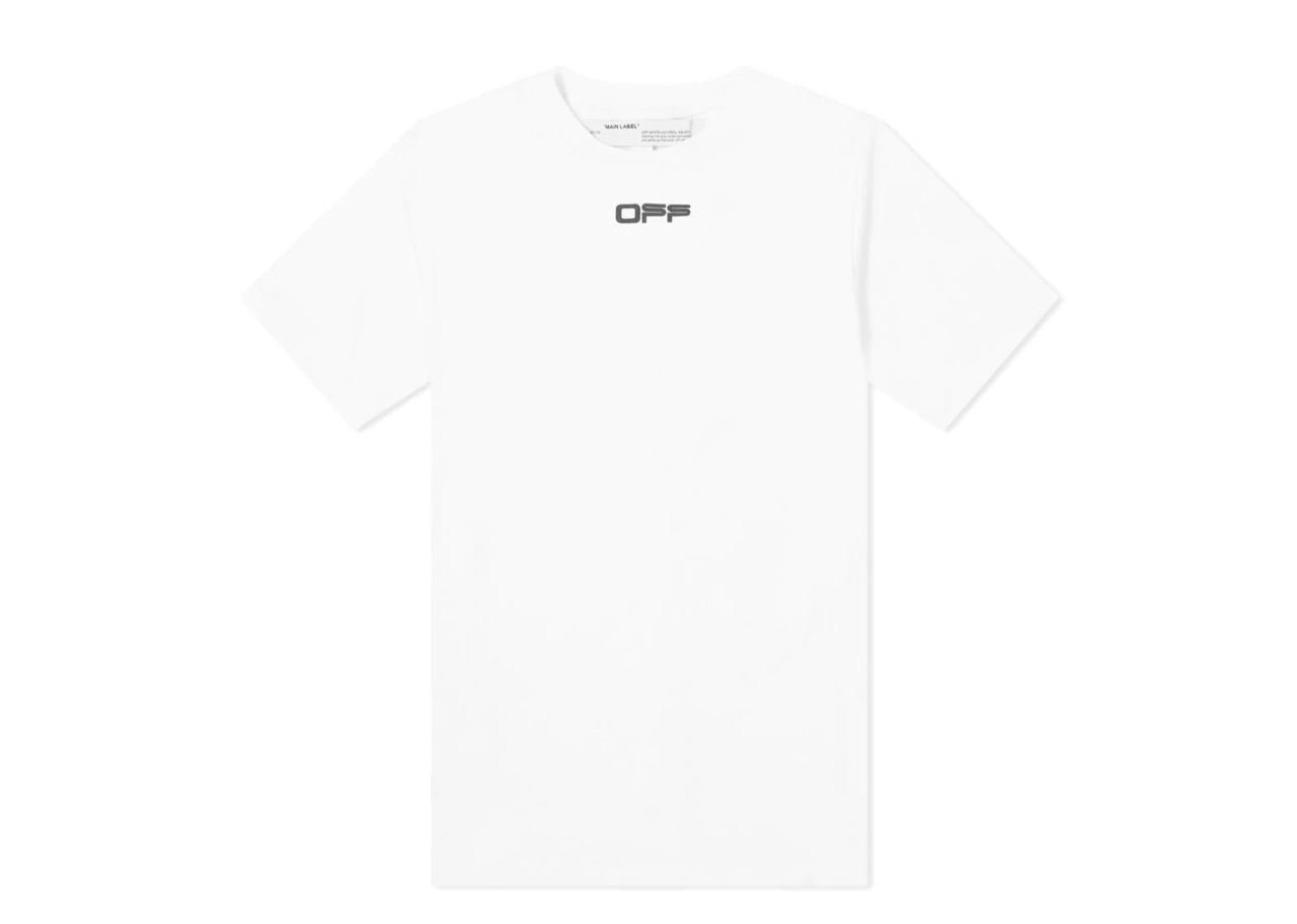 Off-White Oversized Fit Airport Tape T-shirt White - photo 2