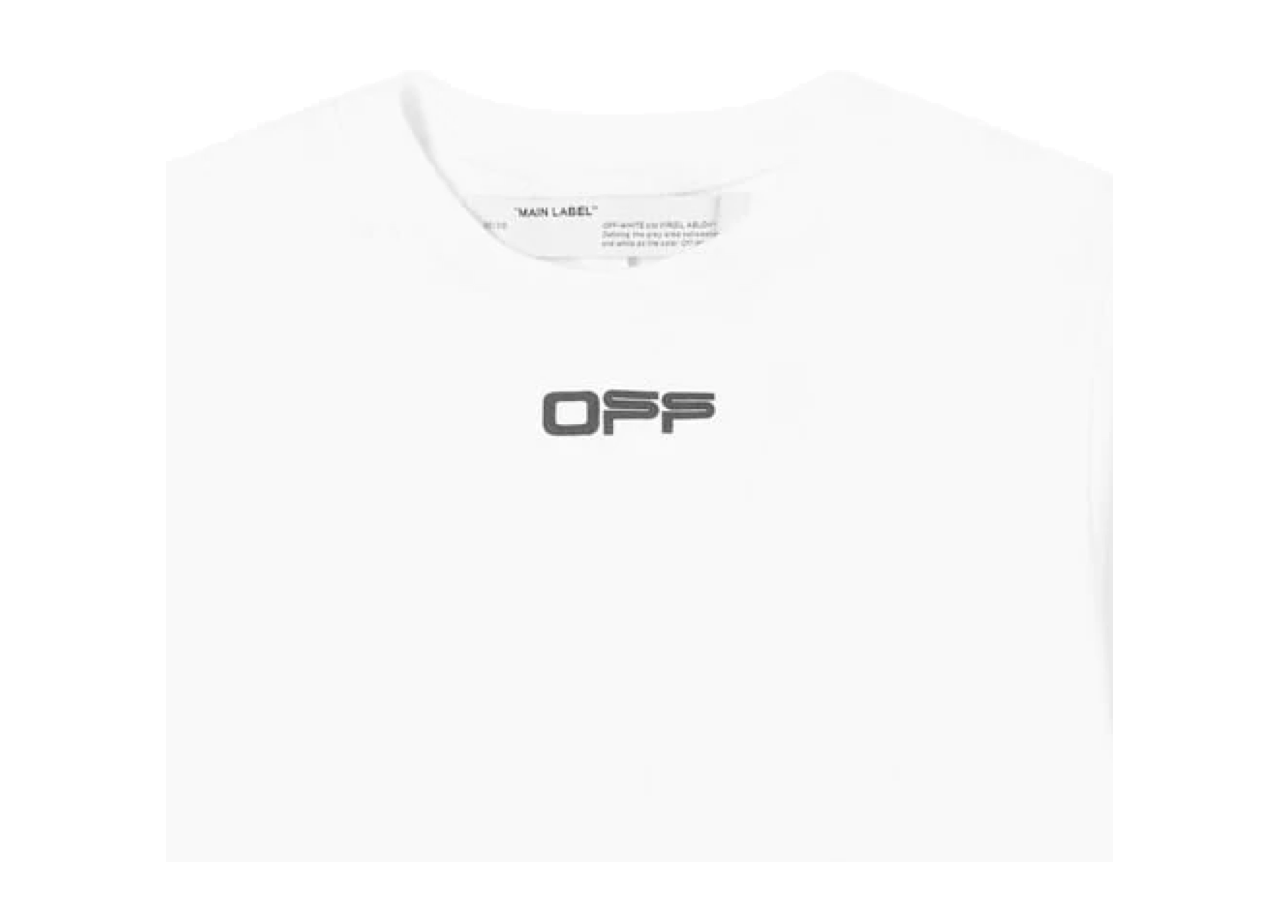 Off-White Oversized Fit Airport Tape T-shirt White - photo 3