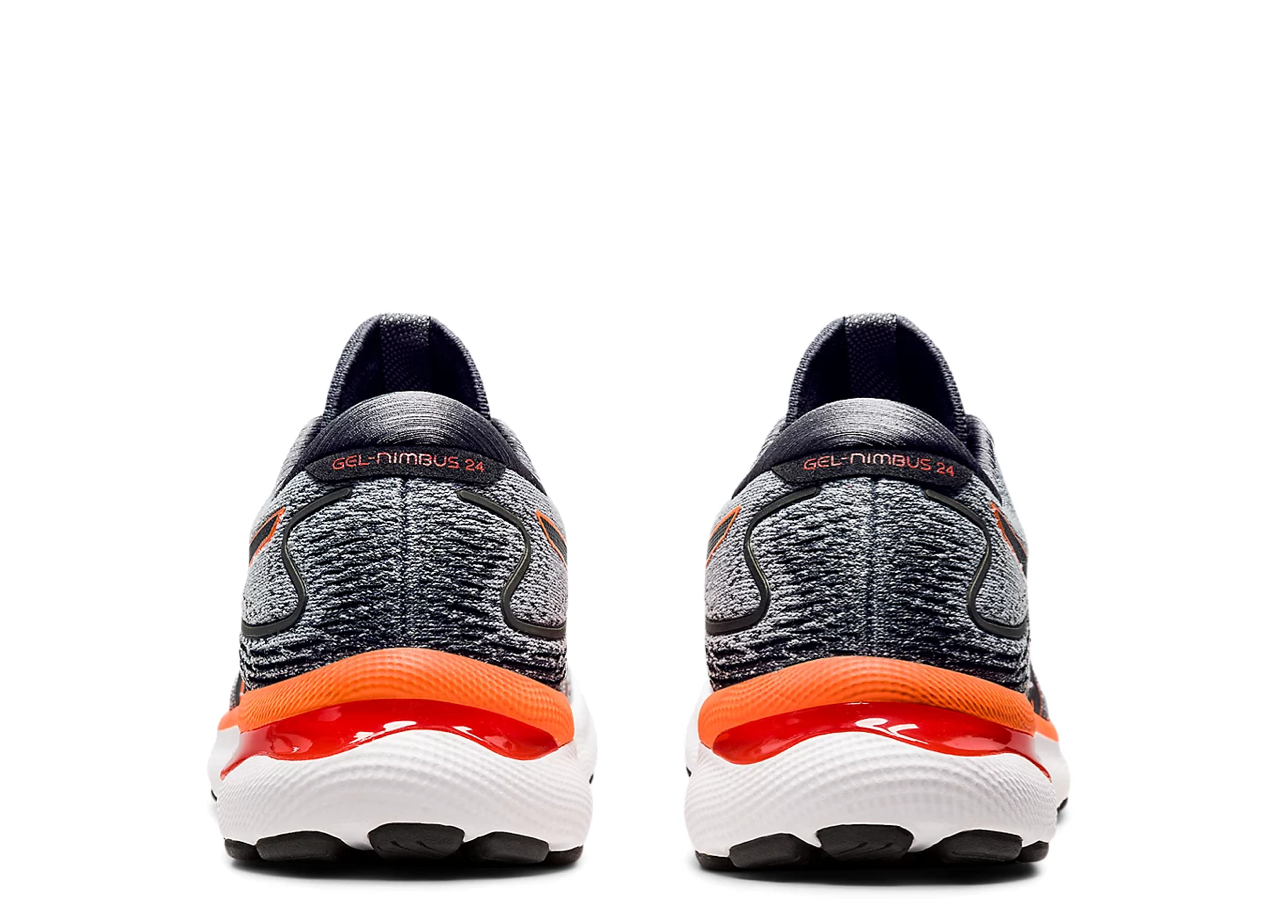 Asics Gel-Nimbus 24 Sheet Rock Grey Shocking Orange - photo 3