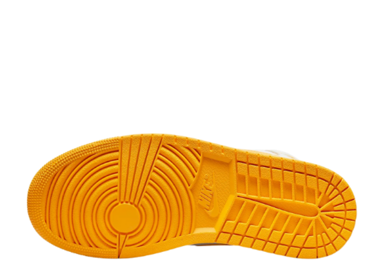 Air Jordan 1 Mid White Yellow (Women's) - photo 4
