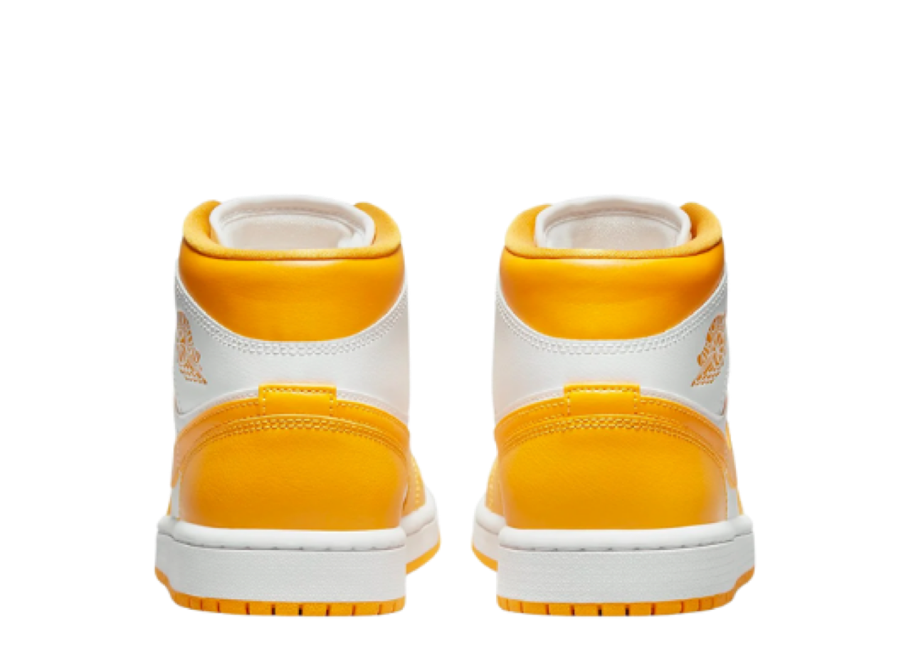 Air Jordan 1 Mid White Yellow (Women's) - photo 3