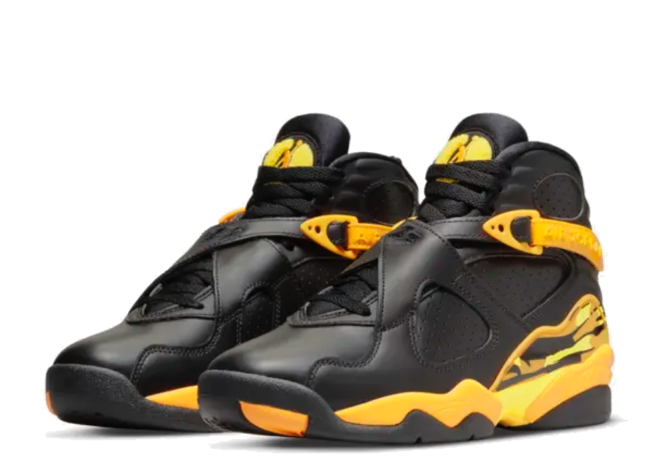 Jordan 8 Taxi Yellow and Black (Women's) - photo 2