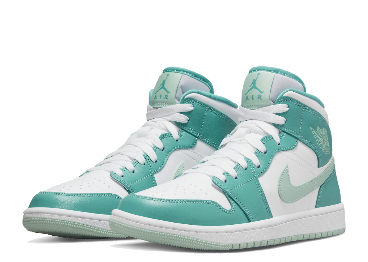 Air Jordan 1 Mid Washed Teal (Women's) - photo 2