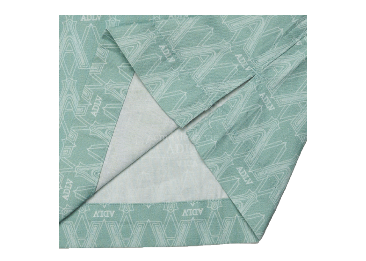 Acme De La Vie Logo Monogram Pattern Open Collar Shirt Mint - photo 3