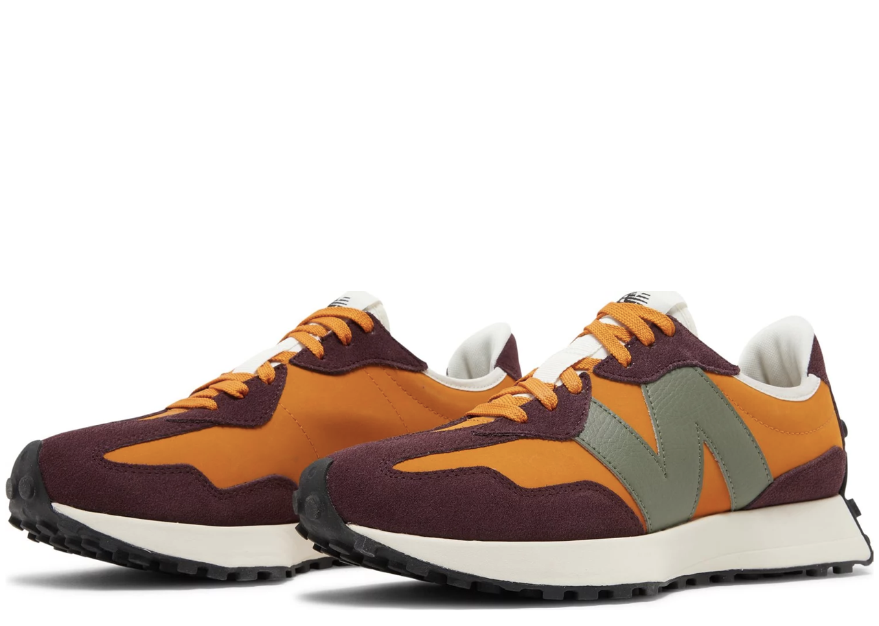 New Balance 327 Madras Orange Burgundy - photo 2