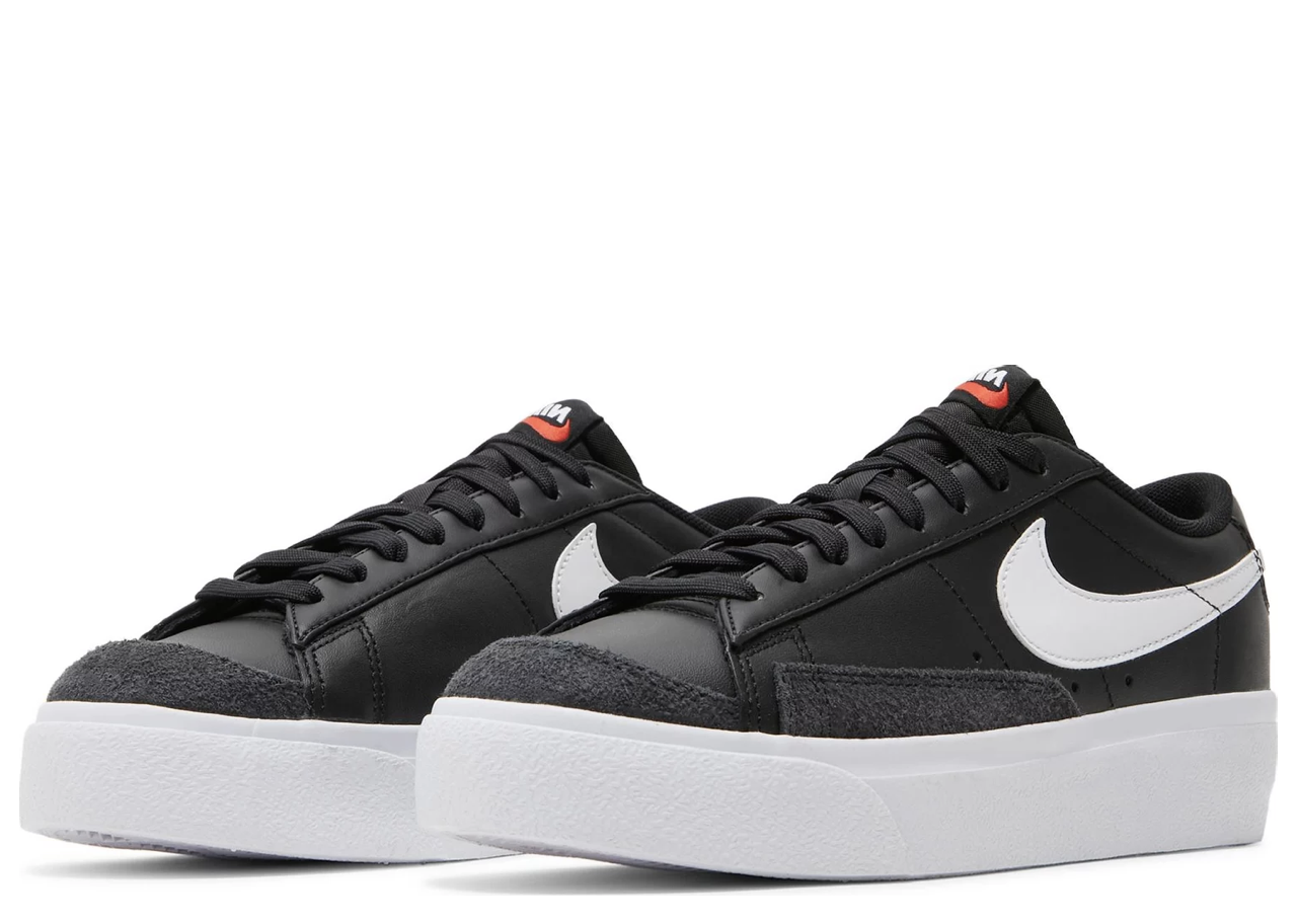Nike Blazer Low Platform Black White (Women's) - photo 2