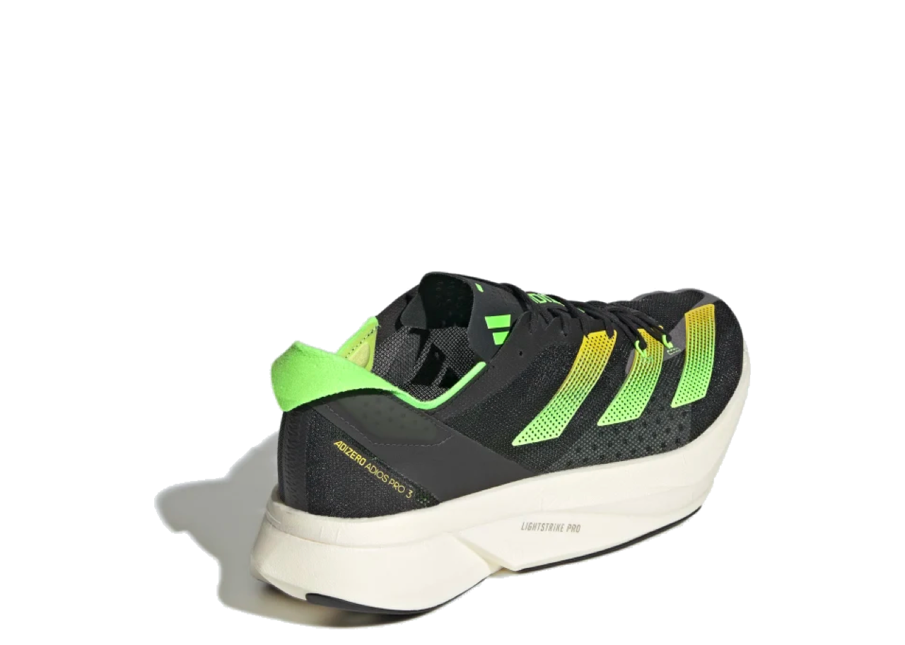 Adidas Adios Pro 3 Black Beam Yellow Solar Green - photo 3