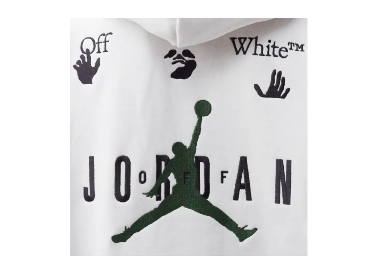 Off-White x Jordan Hoodie White (Asia Sizing) - photo 3